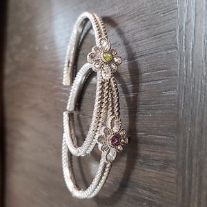 Judirh Ripka 925 SS Flower cuffs